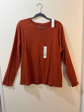 Rust Color Long Sleeve Top NWT Size XL